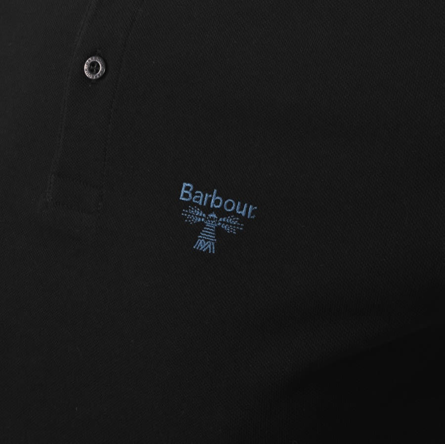 Alternative Image for ProductBarbour Beacon Short Sleeved Polo T Shirt Black3